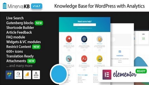 MinervaKB Knowledge Base for WordPress with Analytics