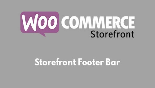 WooCommerce Storefront Footer Bar