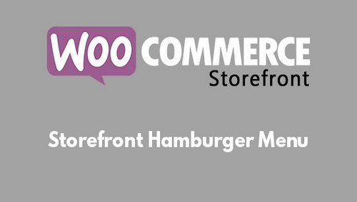 WooCommerce Storefront Hamburger Menu
