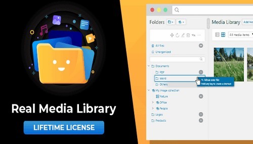 WordPress Real Media Library - Media Categories and Folders File Manager