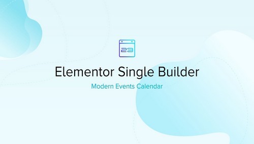 Modern Events Calendar - Elementor Single Builder