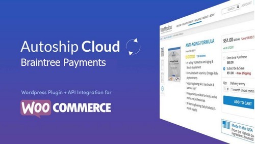 WooCommerce Autoship Braintree Payments