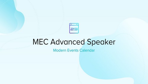 Modern Events Calendar - Advanced Speaker
