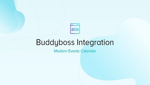 Modern Events Calendar - BuddyBoss Integration