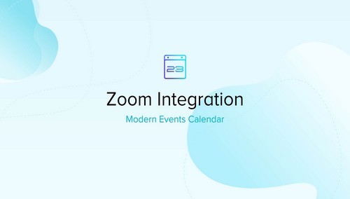 Modern Events Calendar - Zoom Integration