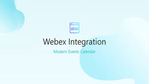 Modern Events Calendar - Webex Integration