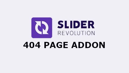 Slider Revolution 404 Page Addon