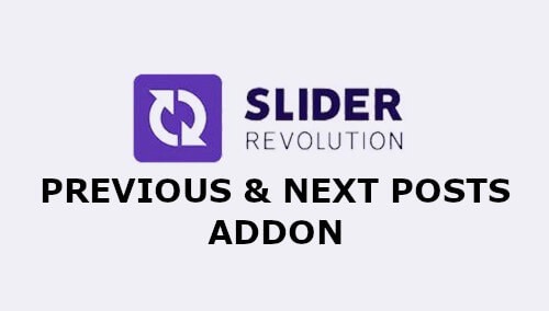 Slider Revolution Previous and Next Posts Addon