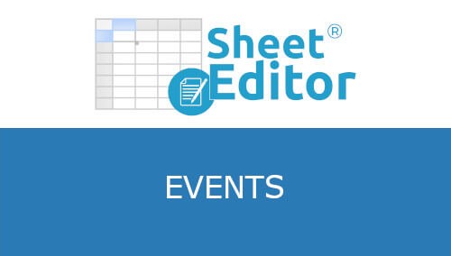 WP Sheet Editor Events