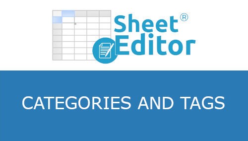 WP Sheet Editor Taxonomy Terms
