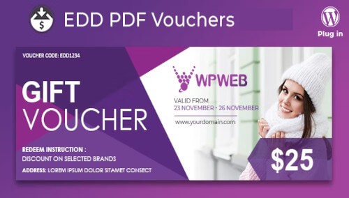 Easy Digital Downloads PDF Vouchers