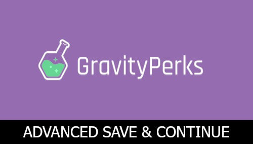 Gravity Perks - Gravity Forms Advanced Save and Continue