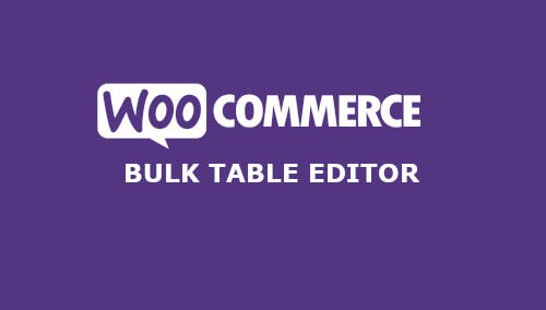 WooCommerce Bulk Table Editor