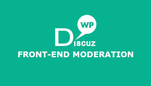 wpDiscuz Front-End Moderation