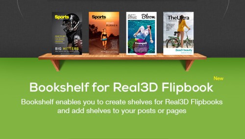 Real3D FlipBook Book Shelf Addon